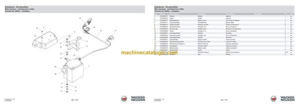 Wacker Neuson RD7Yehf LRC Roller Parts Manual - Image 3