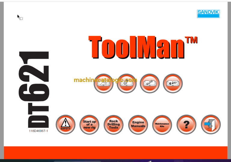 Sandvik DT621 Drilling Rig Full Documents (Service, Operator, Maintenance Manual and Parts Catalog) [118D46067]