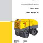 Wacker Neuson RTLx-SC3 Trench Roller Service and Repair Manual