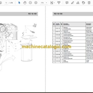 Wacker Neuson RD 18-100 Ride-On Rollers Parts Manual