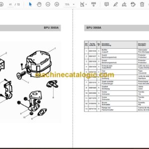 Wacker Neuson BPU 3050A Reversible Plates Parts Manual