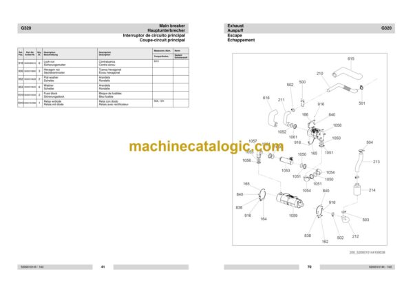 Wacker Neuson G320 Mobile Generators Parts Manual - Image 4