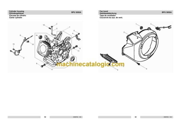 Wacker Neuson BPU 3050A Reversible Plates Parts Manual - Image 4