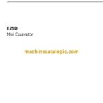 New Holland E25D Mini Excavator Operators Manual (92087027)