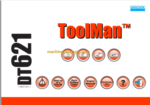 Sandvik DT621 Drilling Rig Full Documents (Service, Operator, Maintenance Manual and Parts Catalog) [118D51441]