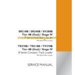Case SR210B, SR240B, SV280B, TR270B, TR310B, TV370B Tier 4B Final Stage 4 B Series Skid Steer Loader Service Manual