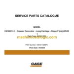 Case CX300E LC Stage V NA Crawler Excavator Service Parts Catalogue