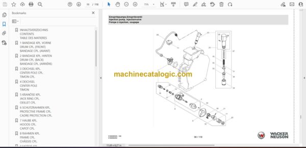 Wacker Neuson RD7Yehfb LRC Roller Parts Manual - Image 3