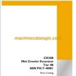 Case CX36B Tier 4B Mini Crawler Excavator Parts Catalog