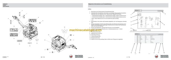 Wacker Neuson RD7Yehfb LRC Roller Parts Manual - Image 2