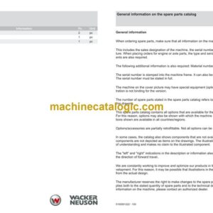 Wacker Neuson APS2050we Vibratory Plate Parts Manual