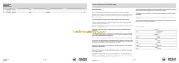 Wacker Neuson APS2050we Vibratory Plate Parts Manual - Image 2