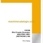 Case CX55B Mini Crawler Excavator Parts Catalog