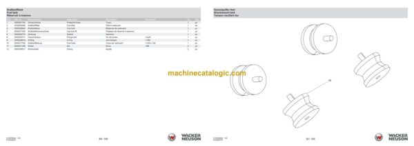 Wacker Neuson BPS1135A Vibratory Plate Parts Manual - Image 3