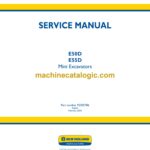 New Holland E50D, E55D Mini Excavators Operators Manual