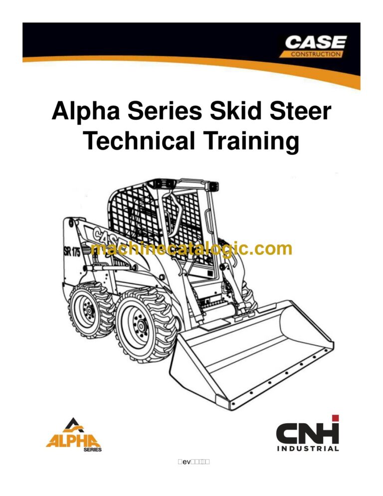 CNH Alpha Series Skid Steer Loader Technical Training