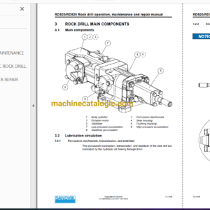 Sandvik DT621 Drilling Rig Full Documents (Service, Operator, Maintenance Manual and Parts Catalog) [118D51789]