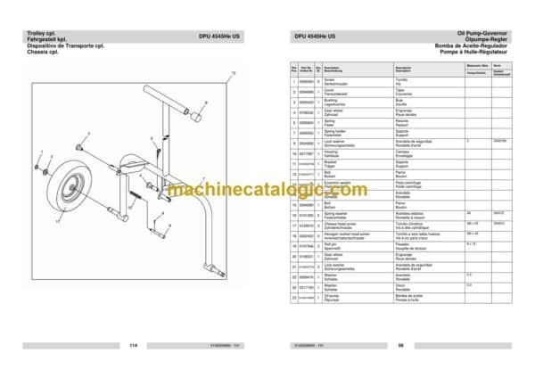Wacker Neuson DPU 4545He US Reversible Plates Parts Manual - Image 3