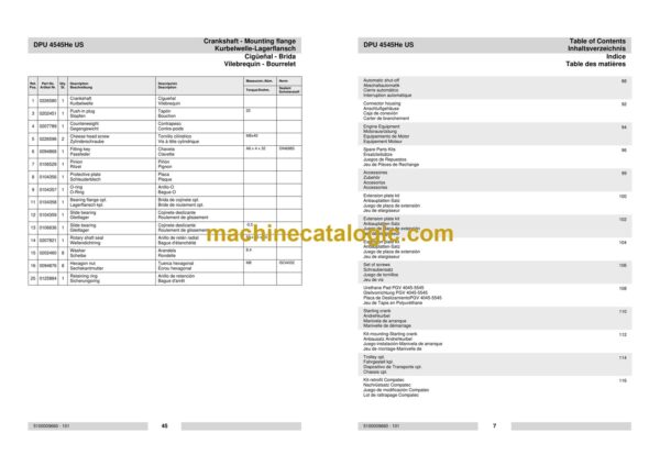 Wacker Neuson DPU 4545He US Reversible Plates Parts Manual - Image 4