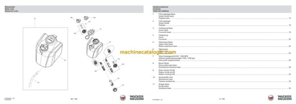 Wacker Neuson BPS1030A Vibratory Plate Parts Manual - Image 4