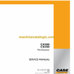 Case CX50D, CX55D Mini Excavator Service Manual