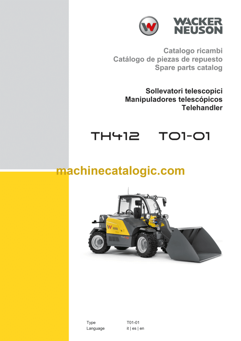 Wacker Neuson TH412 (T01-01) Telehandler Parts Manual