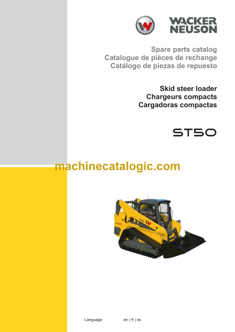 Wacker Neuson ST50 Skid Steer Loader Parts Manual