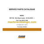 Case SR175B S5 NA Skid Steer Loader Service Parts Catalogue