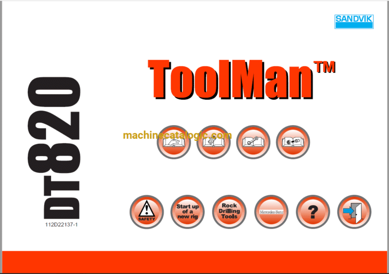 Sandvik DT820 Drilling Rig Full Documents (Service, Operator, Maintenance Manual and Parts Catalog) [113D22137]