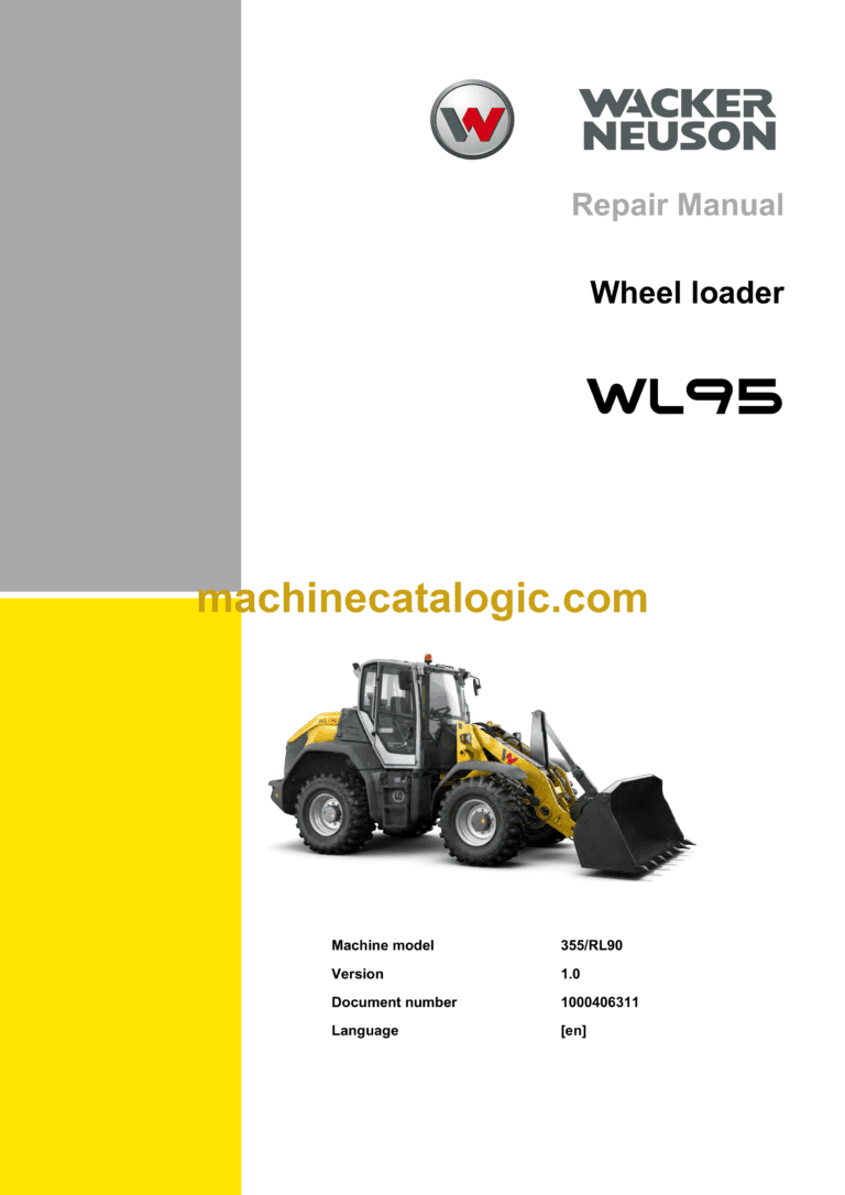 Wacker Neuson WL95 Wheel Loader Repair Manual
