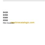 New Holland E42D, E45D, E50D, E55D Mini Excavator Operators Manual