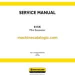 New Holland E15X Mini Excavator Service Manual