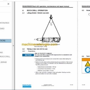 Sandvik DT621 Drilling Rig Full Documents (Service, Operator, Maintenance Manual and Parts Catalog) [118D52852]