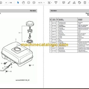 Wacker Neuson RS600A Walk-Behind Rollers Parts Manual