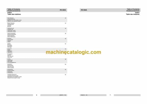 Wacker Neuson RS600A Walk-Behind Rollers Parts Manual - Image 4