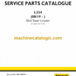 New Holland L334 Skid Steer Loader Service Parts Catalogue