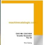 Case CX210B, CX210LR Tier 3 Crawler Excavator Parts Catalog