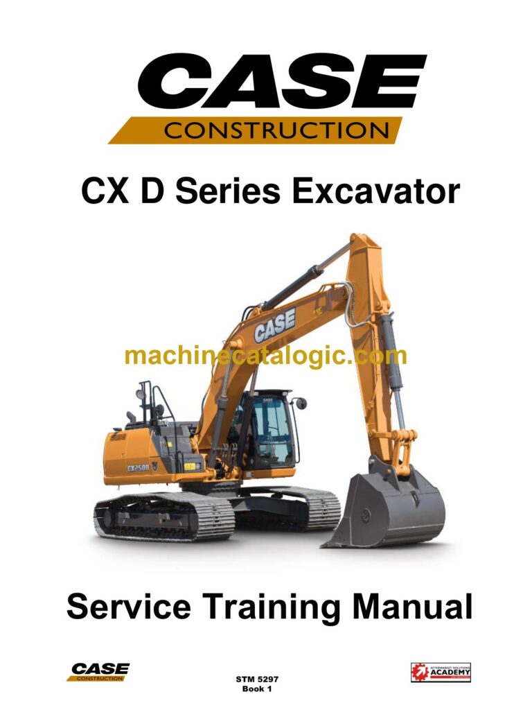 Case CX D Series Excavator Service Training Manual