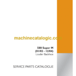 Case 580 Super M Loader Backhoe Service Parts Catalogue