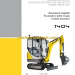 Wacker Neuson 1404 Crawler Excavator Parts Manual