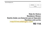 Wacker Neuson RD11A Ride-On Rollers Parts Manual