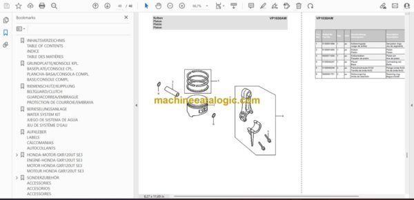 Wacker Neuson VP1030AW Vibratory Plates Parts Manual - Image 3