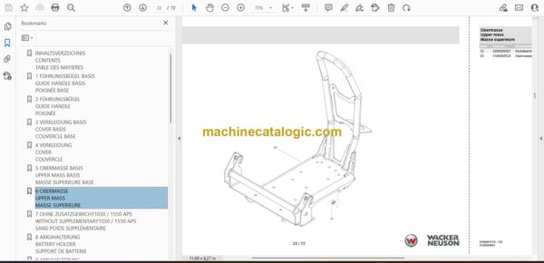 Wacker Neuson APS1550e Vibratory Plate Parts Manual - Image 2
