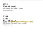 New Holland L334 Tier 4B Final 300 Series Skid Steer Loader and C334 C345 Tier 4B Final 300 Series Compact Track Loader Operators Manual (91788727)