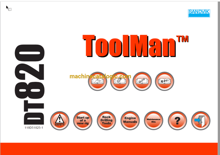 Sandvik DT820 Drilling Rig Full Documents (Service, Operator, Maintenance Manual and Parts Catalog) [118D51825]