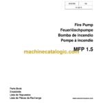 Wacker Neuson MFP 1.5 Fire Pump Parts Manual