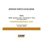 Case 590SN Tier 4B Backhoe Loader Service Parts Catalogue