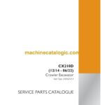 Case CX210D Crawler Excavator Service Parts Catalogue