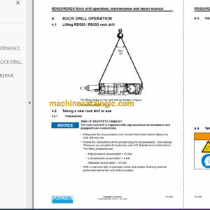 Sandvik DT621 Drilling Rig Full Documents (Service, Operator, Maintenance Manual and Parts Catalog) [117D40566]
