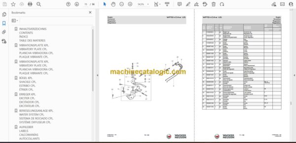 Wacker Neuson WP1540Aw US Vibratory Plate Parts Manual - Image 2